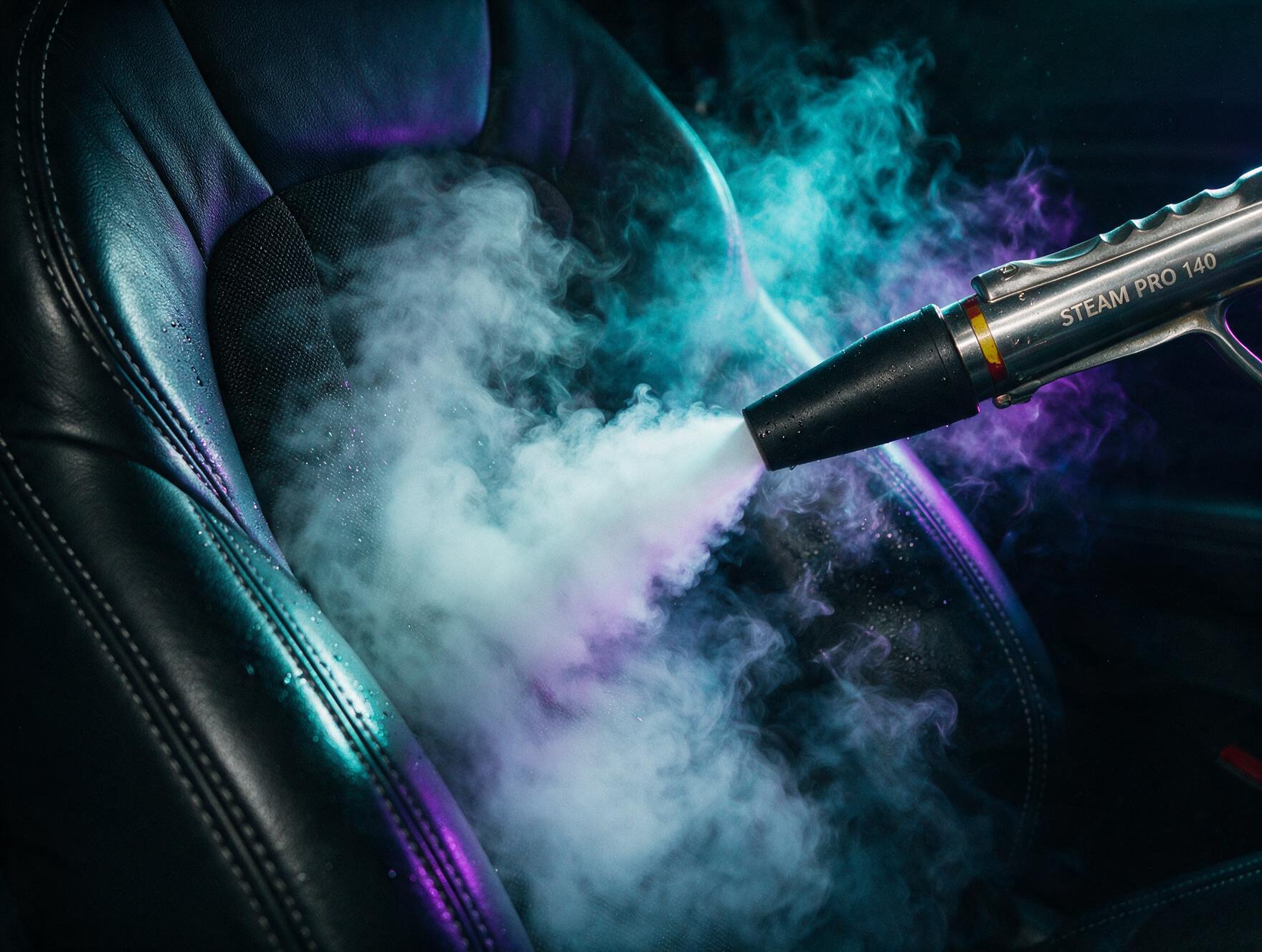 Optima Steamer gőztisztítás bőrülésen